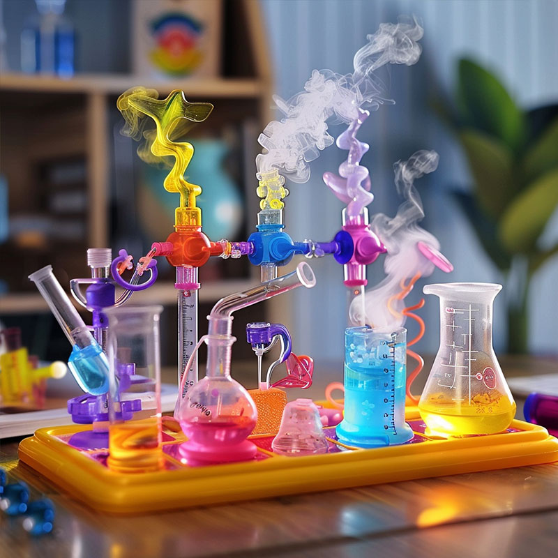 定制科学实验儿童小玩具套装小学生实验瓶塑料烧杯手工活动玩具