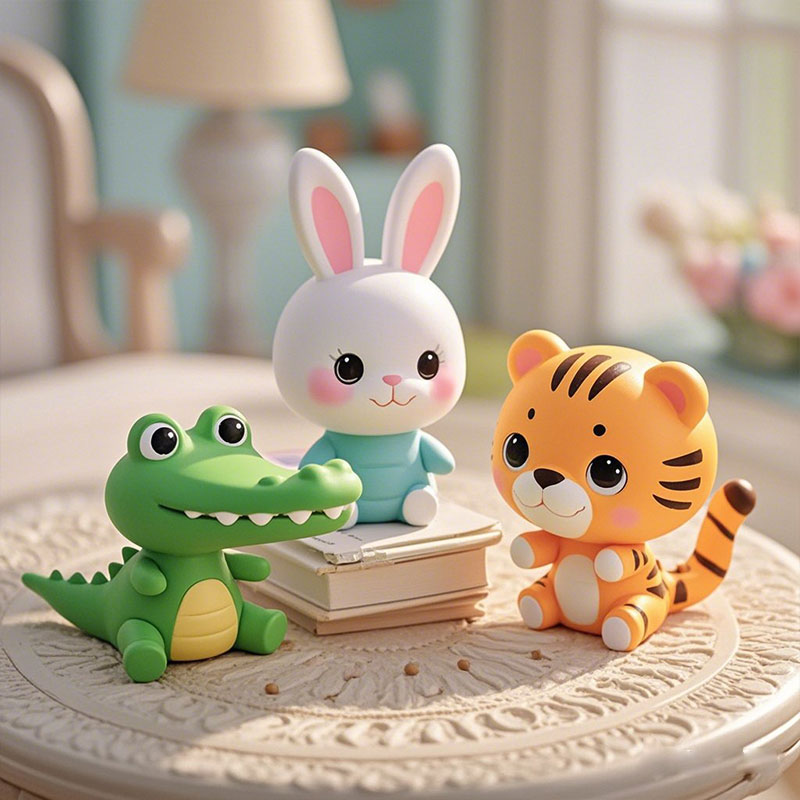 定制迷你小动物摆件pvc塑胶玩具办公室桌面装饰摆件东莞玩具厂家