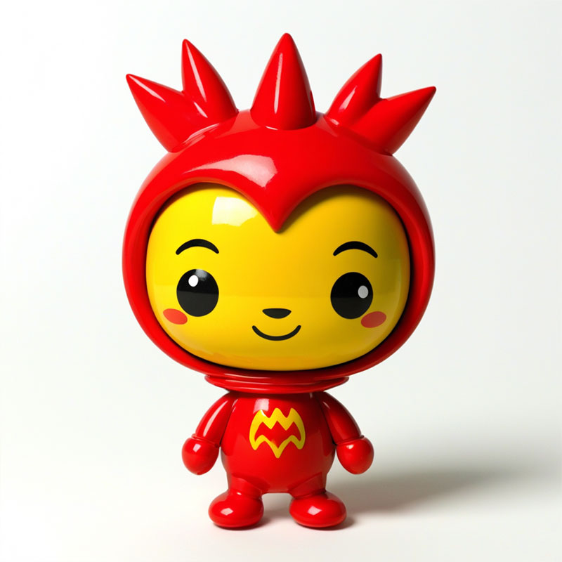 定制餐饮文创礼品玩具牛牛火锅小精灵双色注塑可爱摆件玩具工厂